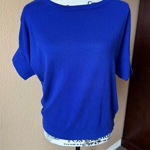 Ann Taylor Royal Blue Short Sleeve Top